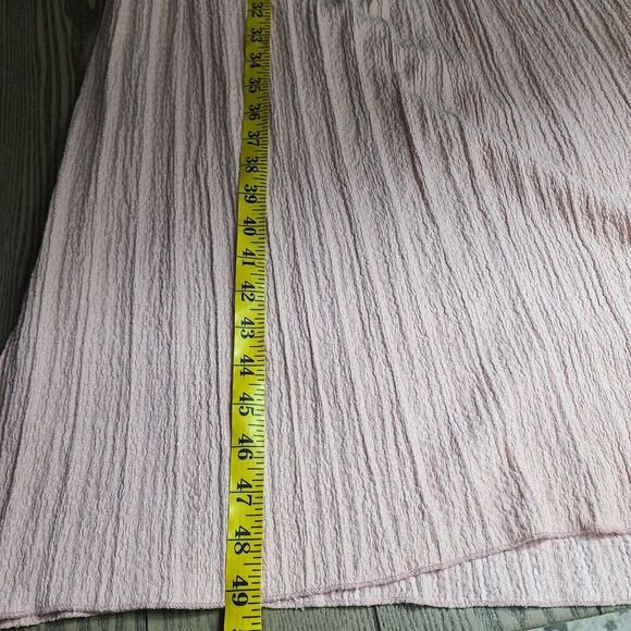 NEW ASOS Dress 8 Tall‎ Dusty Pink Textured Knit Short Sleeve V-Neck Pleated Midi - Picture 13 of 13